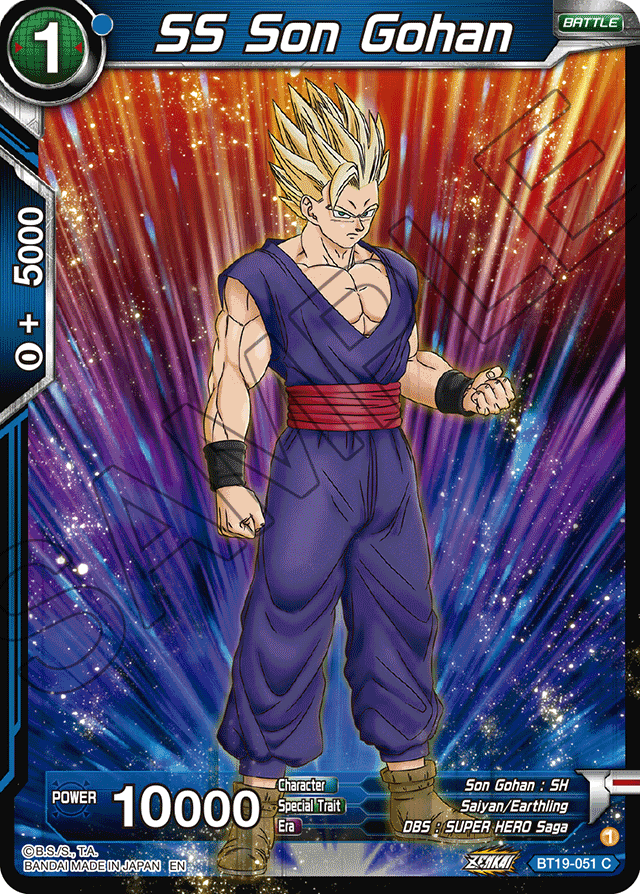 SS Son Gohan BT19 051 Fighter S Ambition Common Shady Bloom