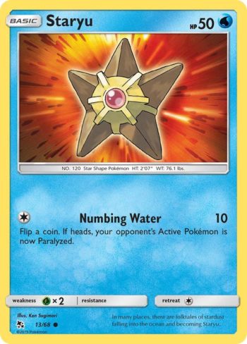 Staryu 13/68 - Hidden Fates - Common