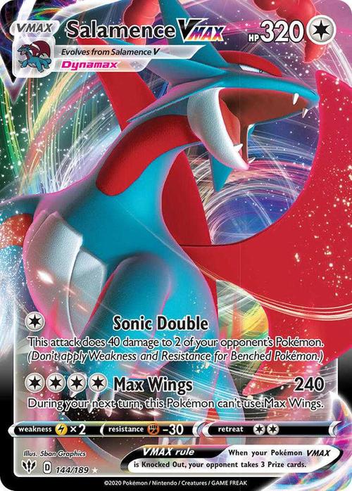 Salamence VMAX 144/189 - Darkness Ablaze - Ultra Rare - Shady Bloom