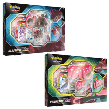 POKÉMON TCG Venusaur & Blastoise VMAX Battle Box