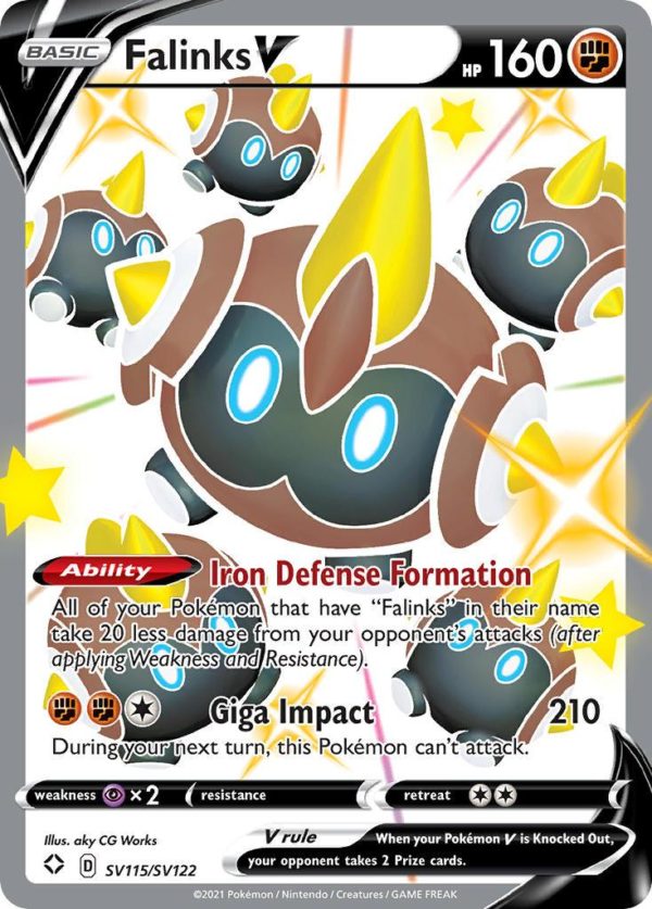 Falinks V SV115/SV122 - Shining Fates - Full Art Shiny Rare (Shiny ...