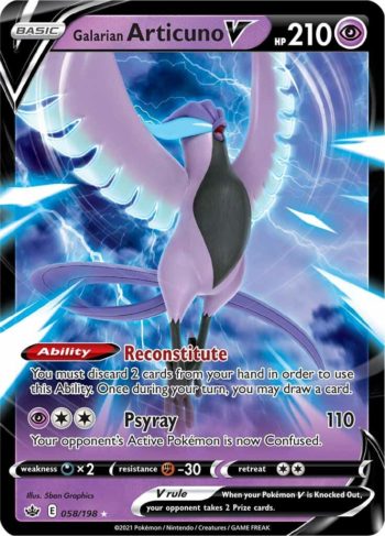 Galarian Articuno V 58/198 - Chilling Reign - Ultra Rare