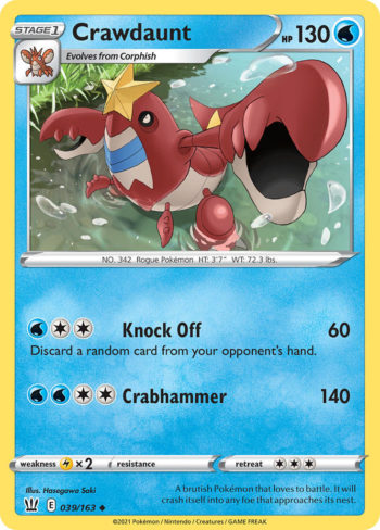 Crawdaunt 39/163 - Battle Styles - Uncommon