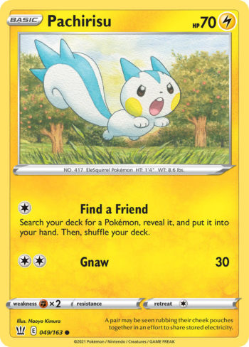 Pachirisu 49/163 - Battle Styles - Common