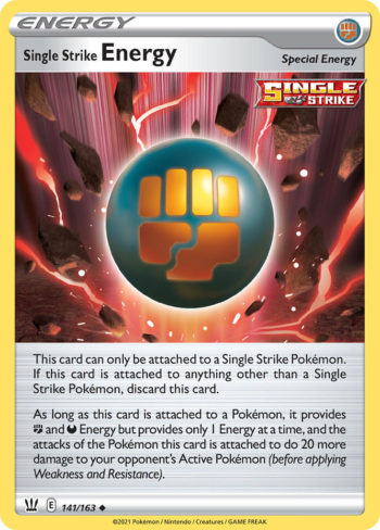 Single Strike Energy 141/163 - Battle Styles - Uncommon