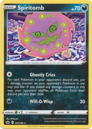 Spiritomb 103/198 - Chilling Reign - Rare