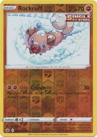 Rockruff 86/198 - Chilling Reign -Reverse Holo Common