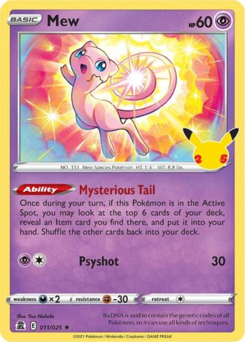 Mew 11/25 - Celebrations - Holo Rare