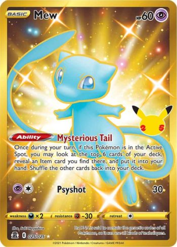 Mew 25/25 - Celebrations - Gold Secret Rare
