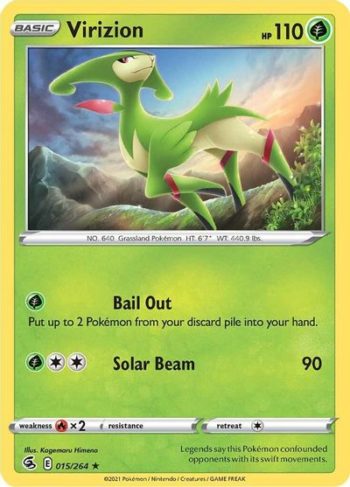 Virizion 15/264 - Fusion Strike - Rare