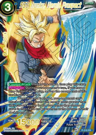 SS2 Trunks, Heroic Prospect P-219PR - Mythic Booster - Rare (Alternate ...