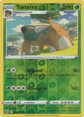 Torterra 8/172 - Brilliant Stars - Reverse Holo Rare