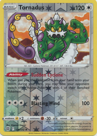 Tornadus 126/172 - Brilliant Stars - Reverse Holo Rare