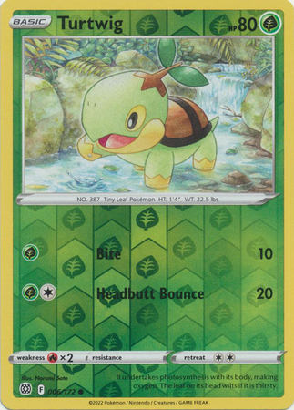 Turtwig 6/172 - Brilliant Stars - Reverse Holo Common