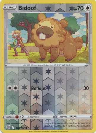 Bidoof 120/172 - Brilliant Stars - Reverse Holo Common