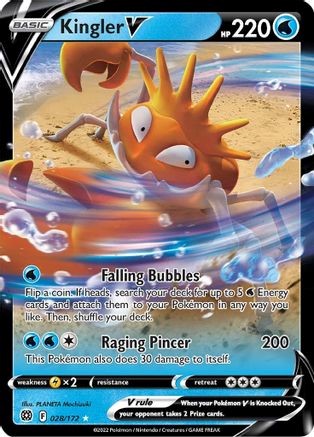 Kingler V 28/172 - Brilliant Stars - Ultra Rare