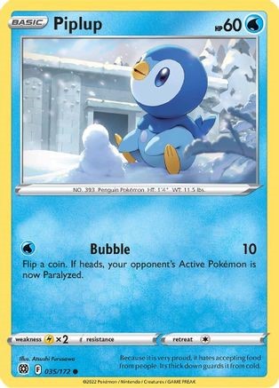 Piplup 35/172 - Brilliant Stars - Common