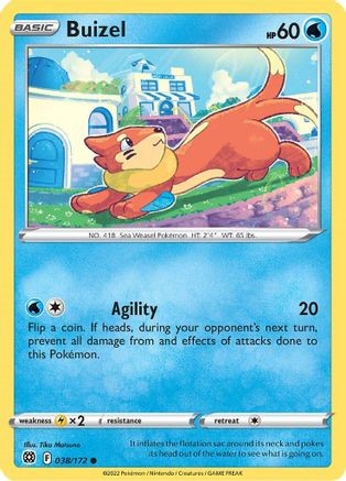 Buizel 38/172 - Brilliant Stars - Common