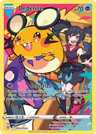 Dedenne TG07/TG30 - Brilliant Stars - Holo Rare (Trainer Gallery)
