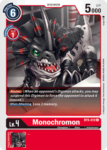 Monochromon BT5-012 - Battle of Omni - Common