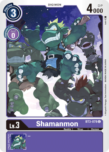 Shamanmon BT3-078 - Special Release Booster V1.5 - Common