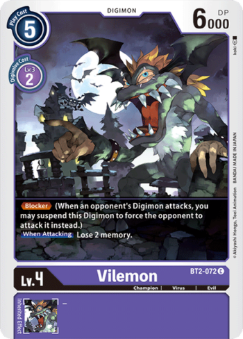 Vilemon BT2-072 - Special Release Booster V1.0 - Common