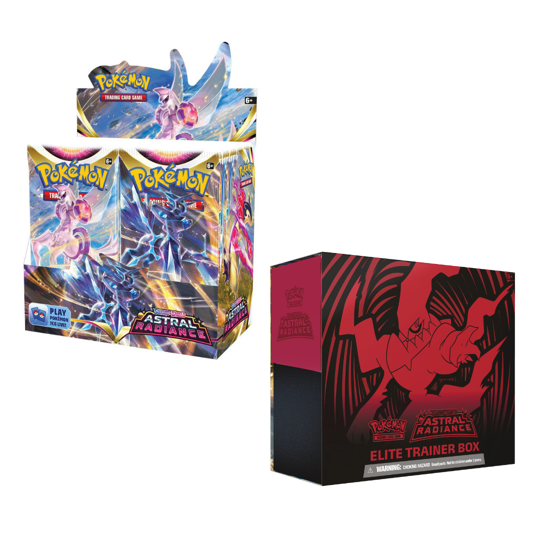 POKÉMON TCG Sword and Shield Astral Radiance Booster Box & Elite Trainer Box Bundle Shady Bloom