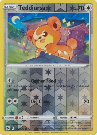 Teddiursa 122/189 - Astral Radiance - Reverse Holo Common