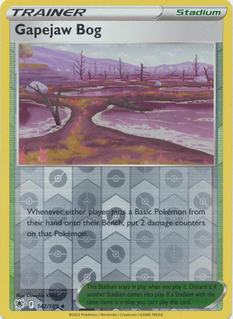 Gapejaw Bog 142/189 - Astral Radiance - Reverse Holo Uncommon