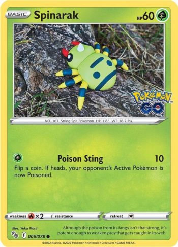 Spinarak 6/78 - Pokemon GO - Common