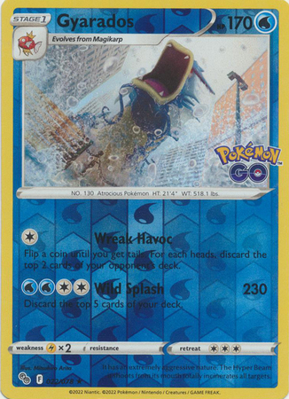Gyarados 22/78 - Pokemon GO - Reverse Holo Rare