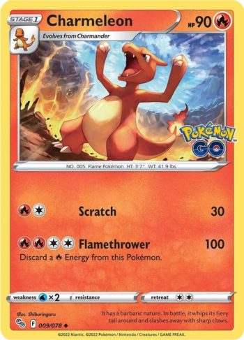 Charmeleon 9/78 - Pokemon GO - Uncommon