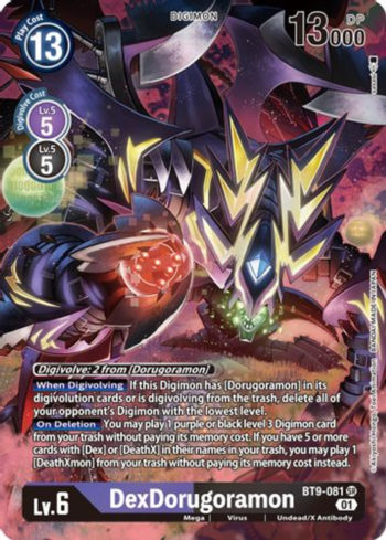 DexDorugoramon BT9-081 - X Record - Alternate Art Super Rare