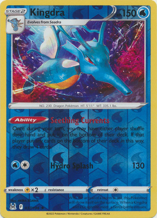 Kingdra 37/196 - Lost Origin - Reverse Holo Rare