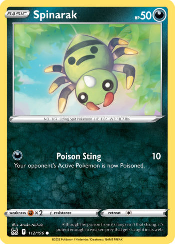 Spinarak 112/196 - Lost Origin - Common