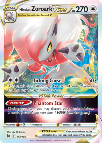 Hisuian Zoroark VSTAR 147/196 - Lost Origin - Ultra Rare