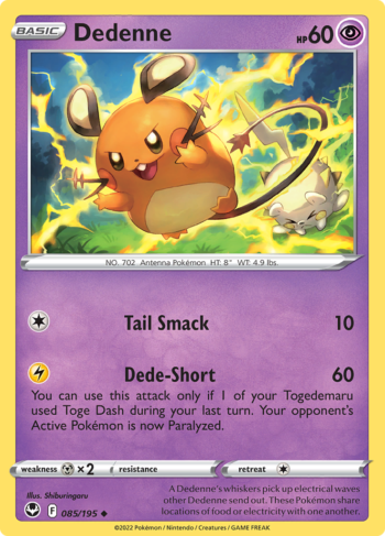 Dedenne 85/195 - Silver Tempest - Uncommon