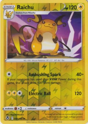 Raichu 50/195 - Silver Tempest - Reverse Holo Uncommon