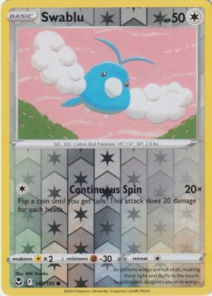 Swablu 142/195 - Silver Tempest - Reverse Holo Common