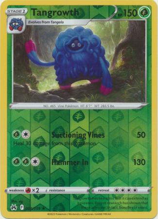 Tangrowth 5/159 - Crown Zenith - Reverse Holo Rare