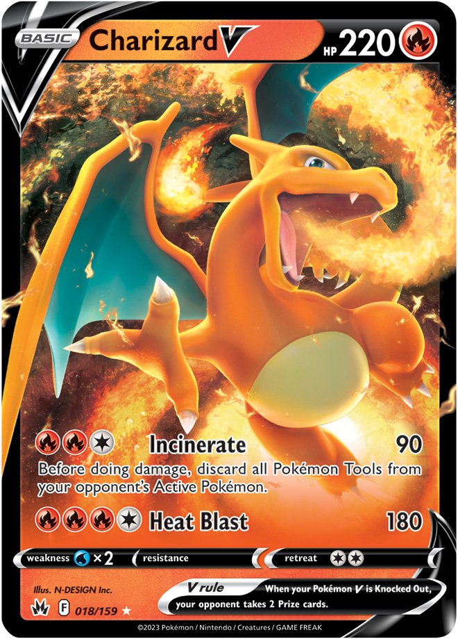 Charizard V 18/159 - Crown Zenith - Ultra Rare - Shady Bloom