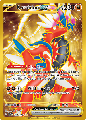 Koraidon ex 254/198 - Scarlet & Violet - Gold Secret Rare