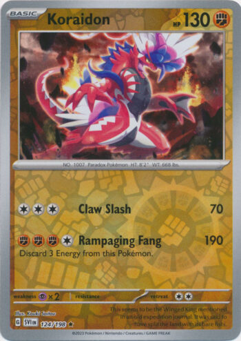 Koraidon 124/198 - Scarlet & Violet - Reverse Holo Rare