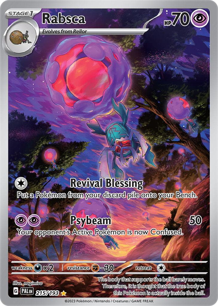 Rabsca 215/193 - Paldea Evolved - Illustration Rare - Shady Bloom