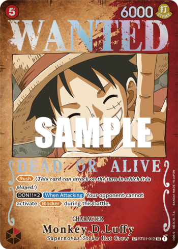 Monkey.D.Luffy (Wanted Poster) ST01-012 - Pillars of Strength - Alternate Art Super Rare