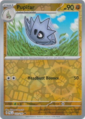 Pupitar 111/193 - Paldea Evolved - Reverse Holo Uncommon
