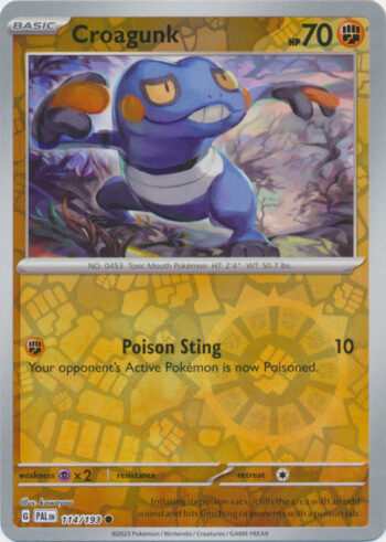 Croagunk 114/193 - Paldea Evolved - Reverse Holo Common