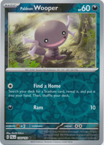 Paldean Wooper 128/193 - Paldea Evolved - Reverse Holo Common