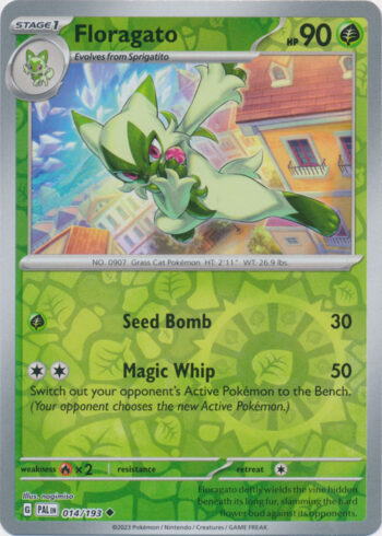 Floragato 14/193 - Paldea Evolved - Reverse Holo Uncommon