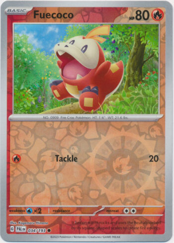 Fuecoco 34/193 - Paldea Evolved - Reverse Holo Common